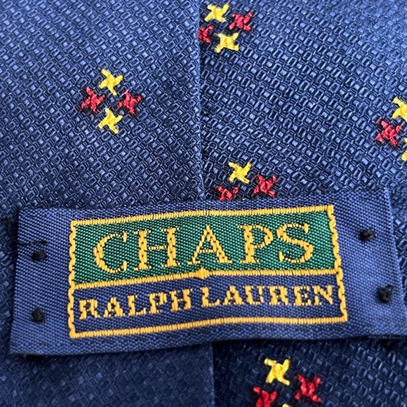 Sold♻️VTG Chaps Ralph Lauren (Not Polo) Italian Silk Neck Tie Necktie Canada - Picture 5 of 8